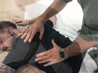 Atlas Alexander grinds on top of Silver Steeles big cock