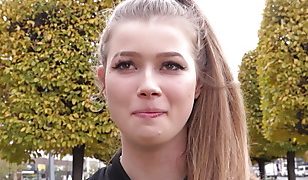 GERMAN SCOUT – BLONDE GIRL (18) OLIVIA SPARKLE PICKUP AND ROUGH FUCK AT MODEL CASTING